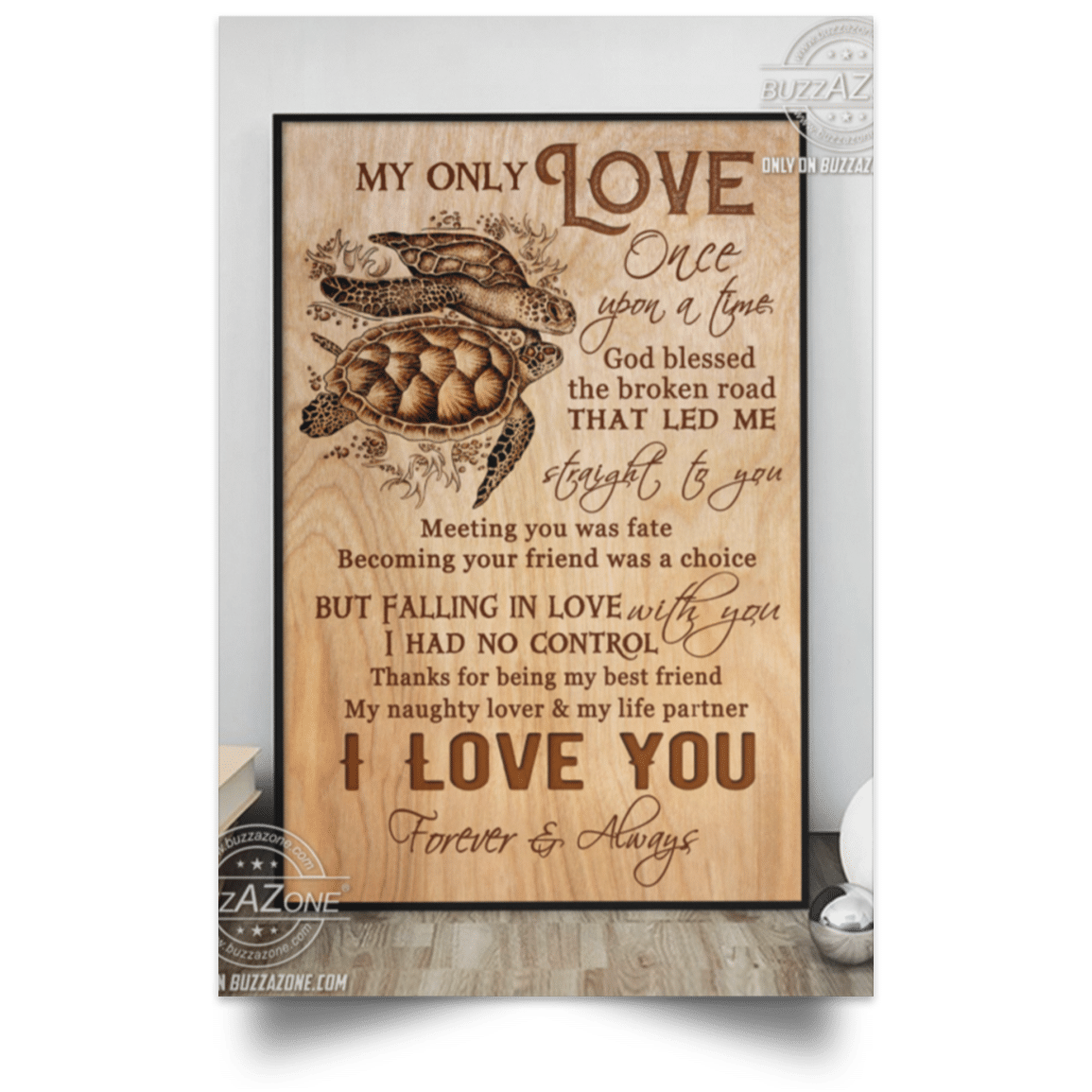 Turlte My Love Straight To You Poster CC