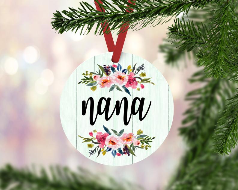 Nana Christmas Ornament – Grandparent Gift – Gift For Nana