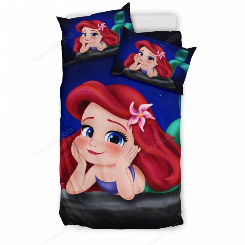 Ariel Mermaid Bedding Set – duvet cover and pillowcase set