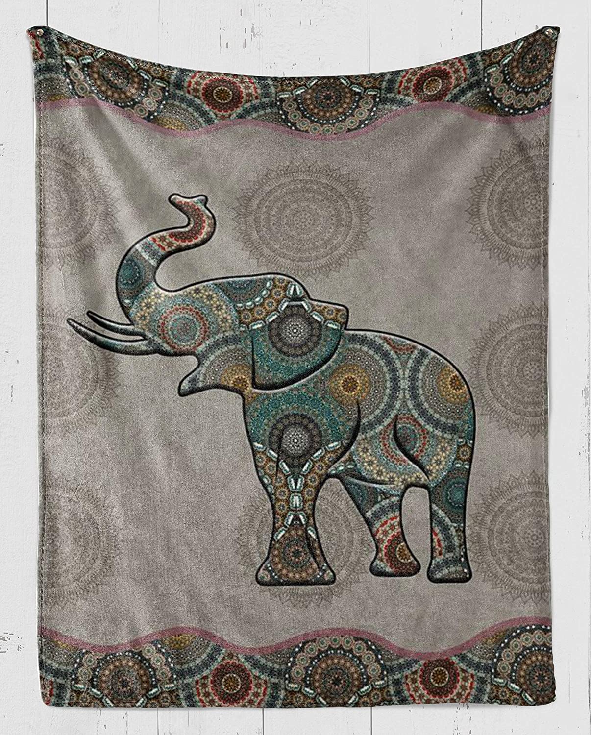 Fleece Blanket -Elephant Fleece Blanket – Fleece Blanket 3D Soft Cozy Lightweight Durable Plush Throw Blanket For Bedroom Living, Gift For Friend And Relatives