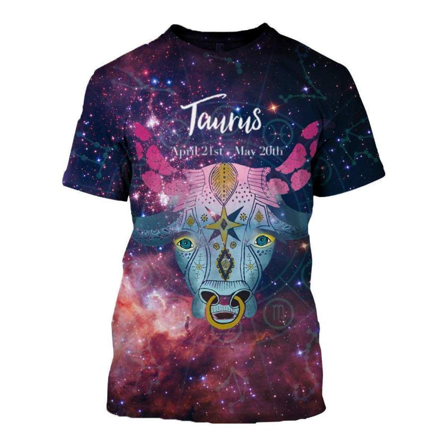 3D ALL OVER PRINTED TAURUS ZODIAC T SHIRT HOODIE NTH150846