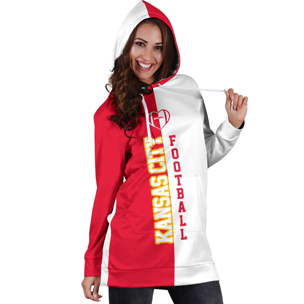 Women’S Kansas City Chiefs Hoodie Dress Football