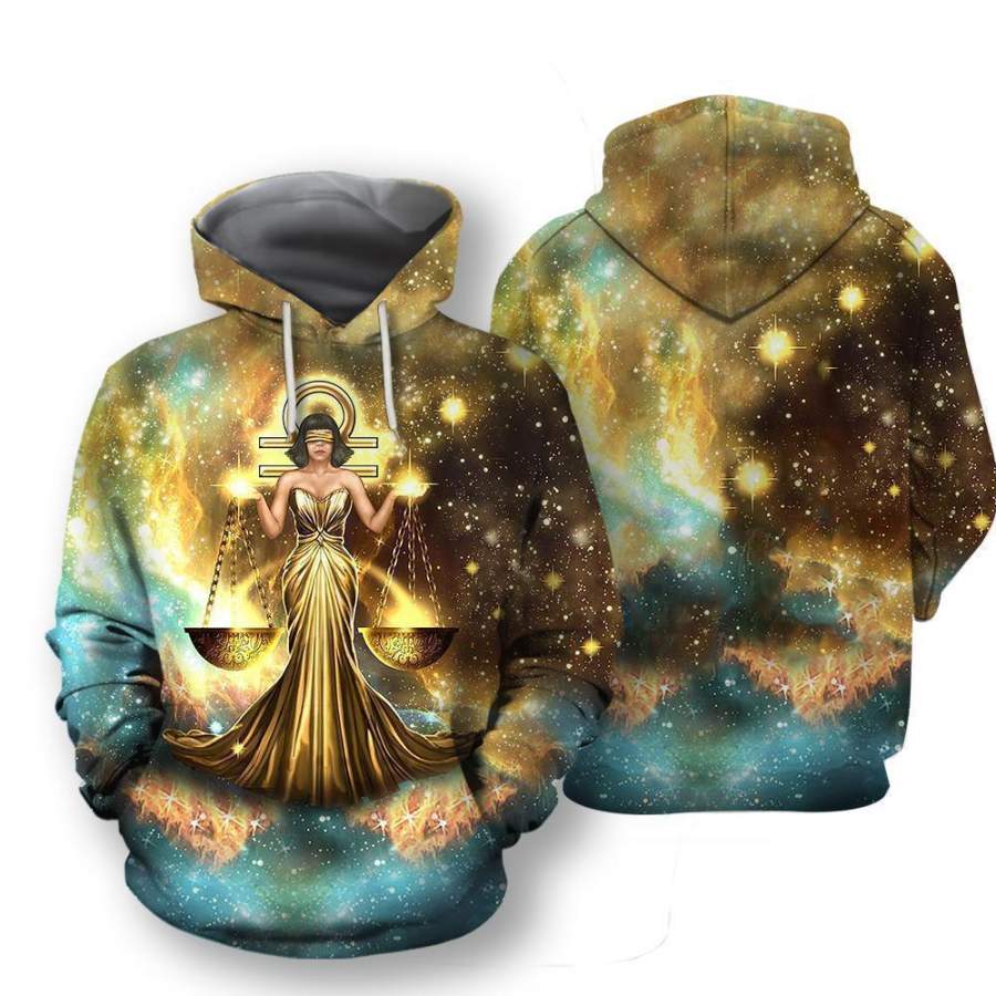 All Over Printed Libra Hoodie