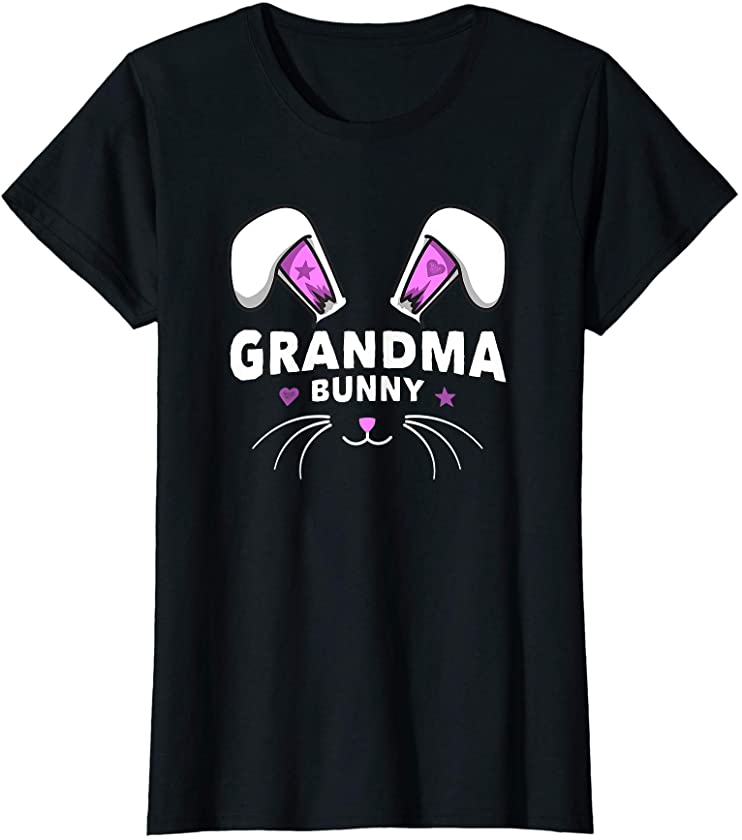 Womens Easter Family Matching Grandma Bunny Cute Rabbit Easter Day T-Shirt