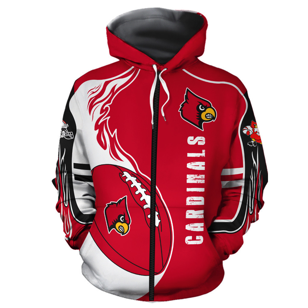 Louisville Cardinal Hoodie & Zip Hoodie
