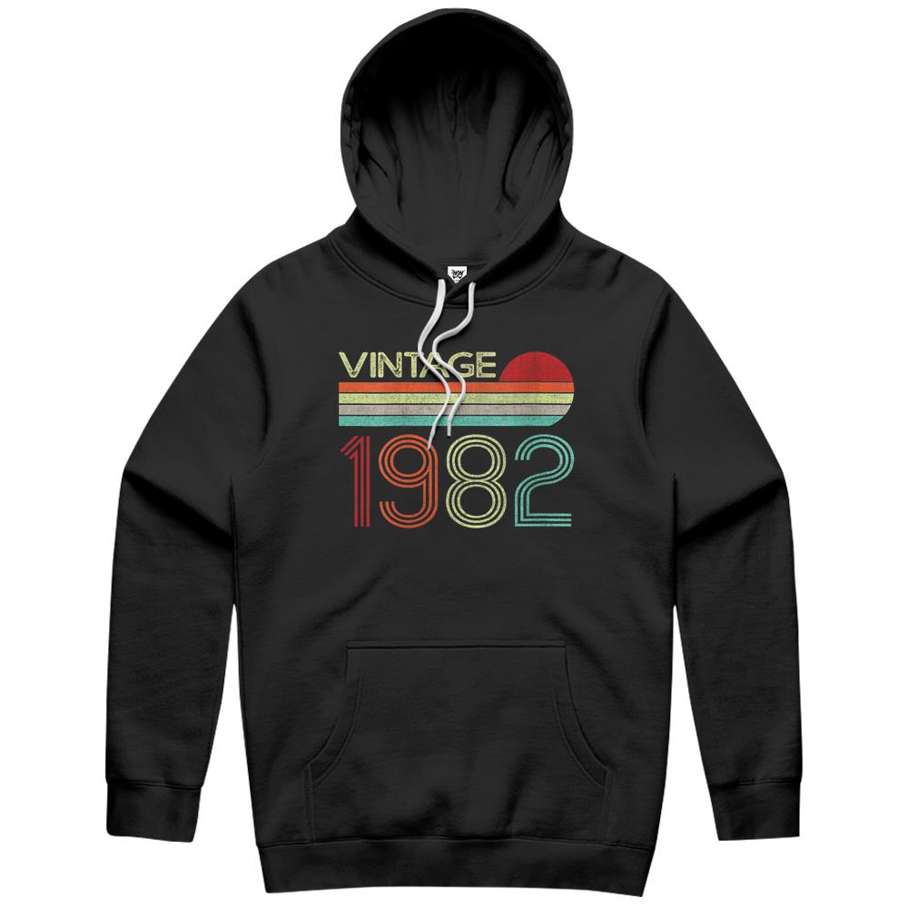 Womens Vintage 1982 40Th Birthday Gift Men Women 40 Years Old Hoodie