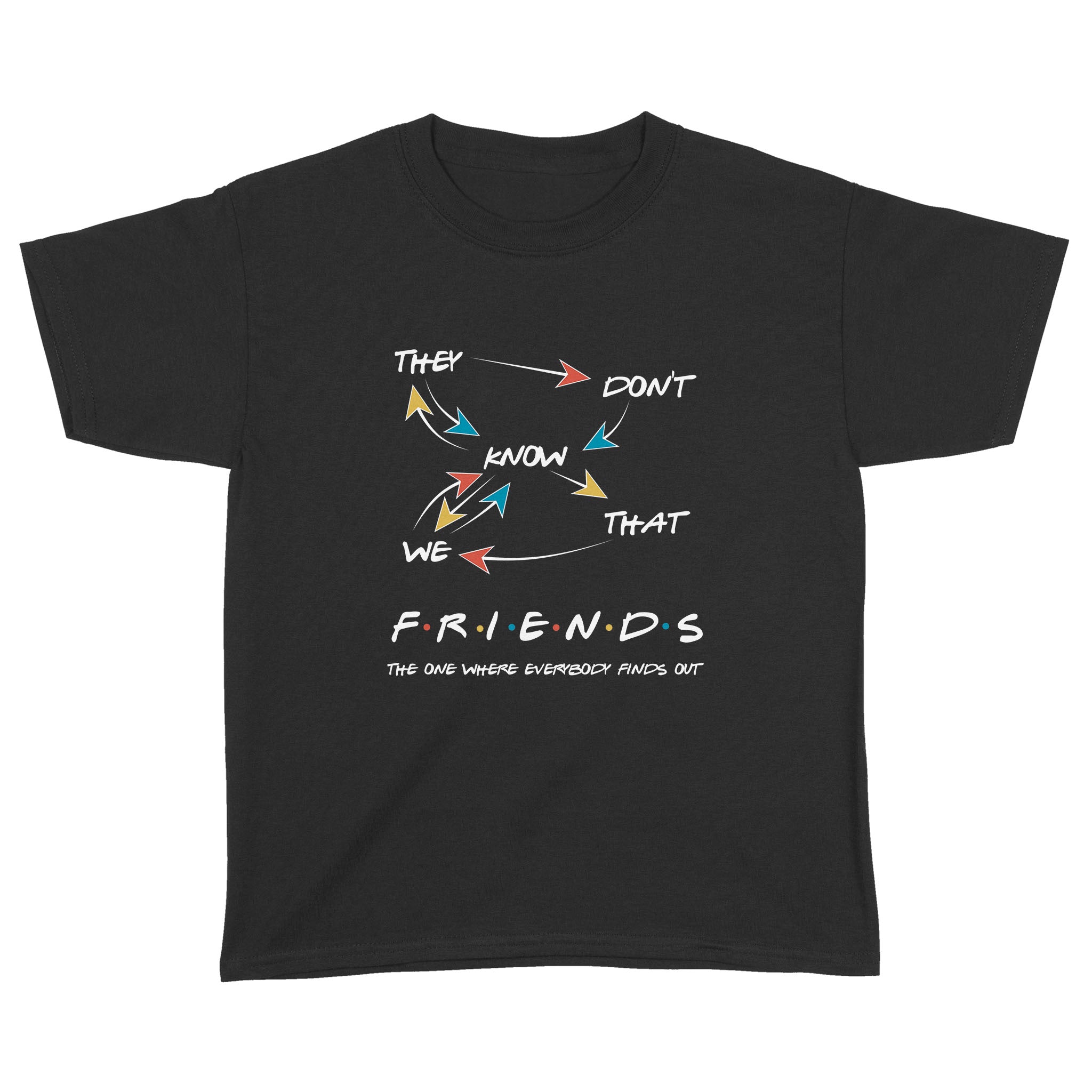 They Don’T Know We That Friends The One Where Everybody Finds Out Shirt – Standard Youth T-Shirt