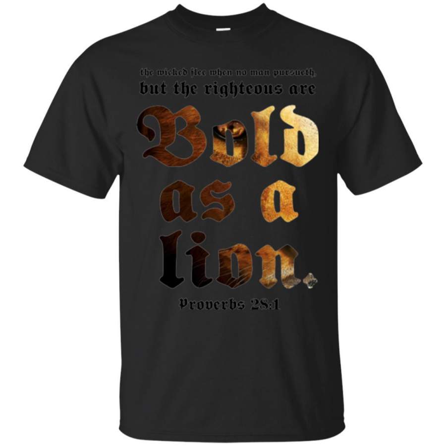 Christian T-shirt Bold As A Lion