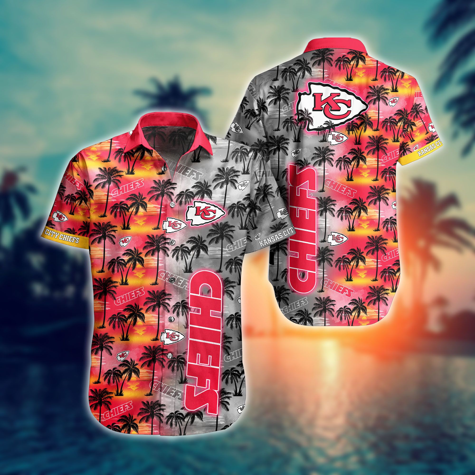 Kansas City Chiefs Nfl Hawaii Full 3D Shirts For Fans