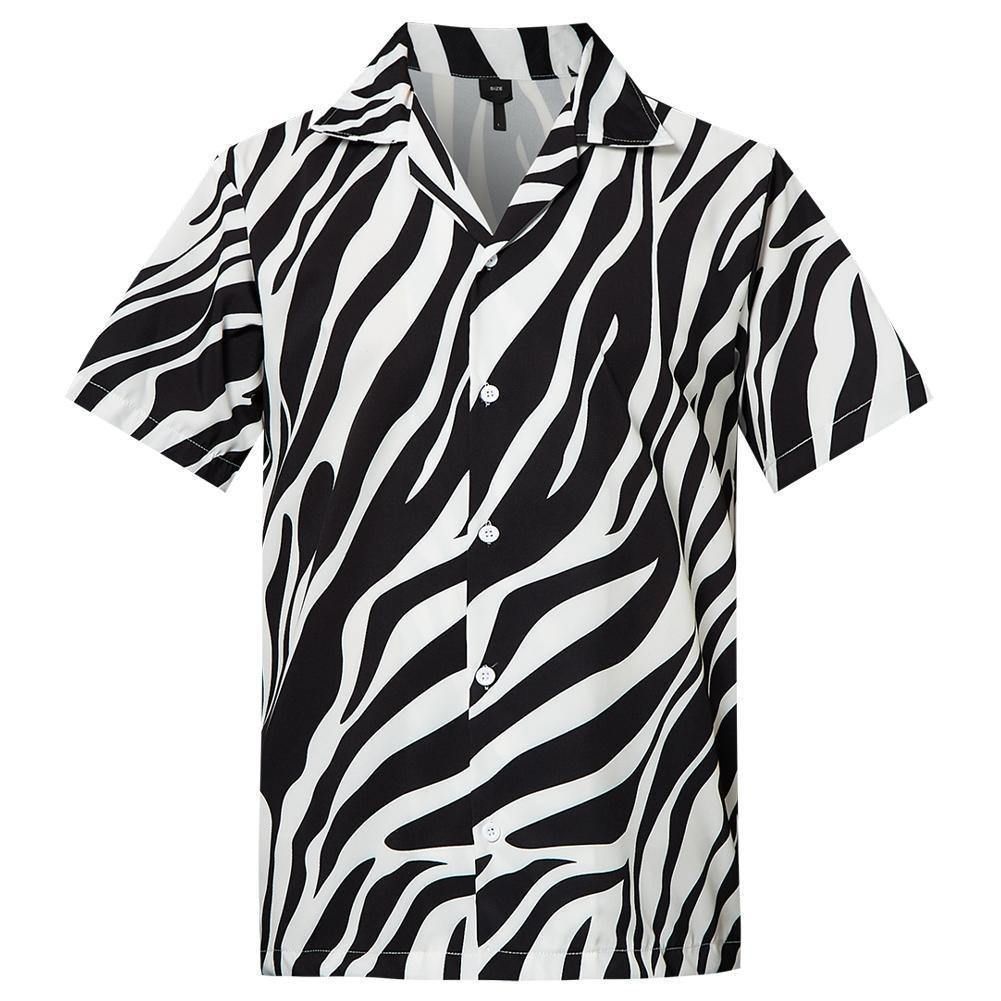 Check Out This Awesome Mens Hawaii Black White Leopard Printing Ha105233