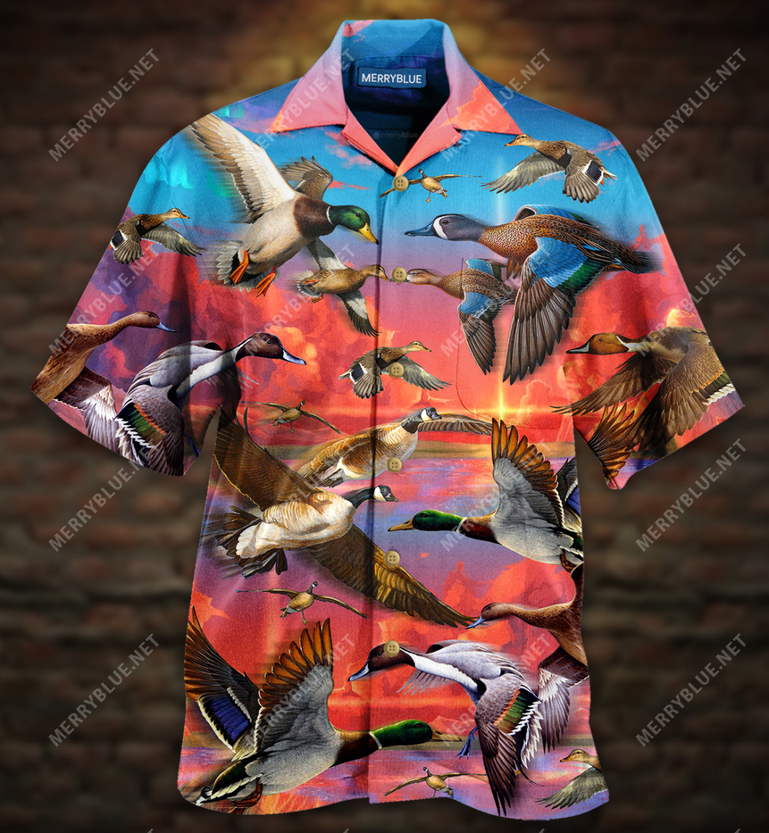 The Soul Ducks Is In The Sky Unisex Hawaiian Shirt