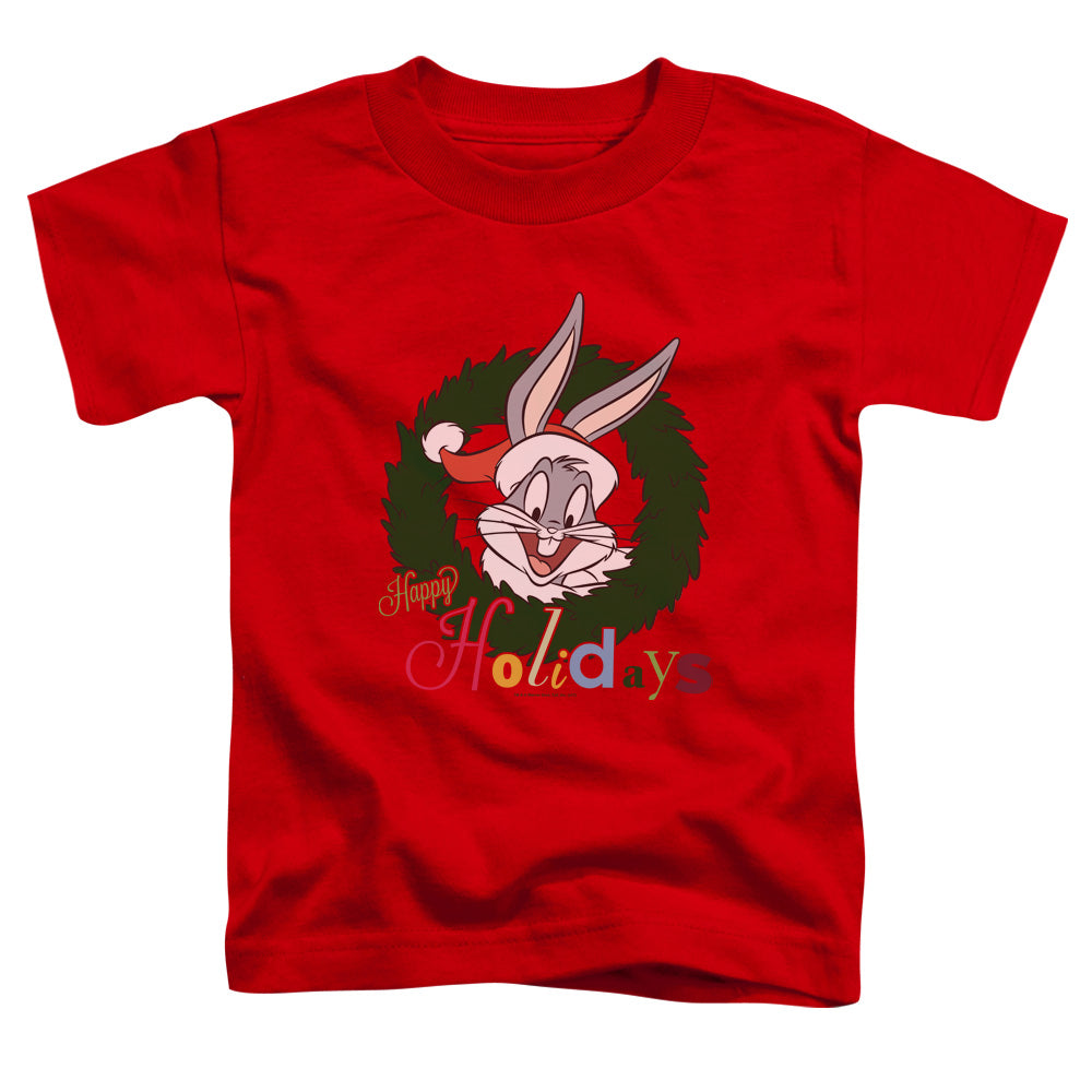 Looney Tunes Holiday Bunny Toddler Kids Youth T Shirt Red