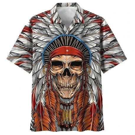 Skull Native Hawaii Shirt Unisex Adult Ha75714