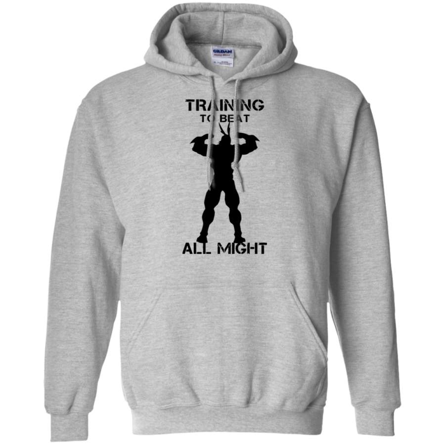 AGR My Hero Academia training to beat all might Gildan Pullover Hoodie