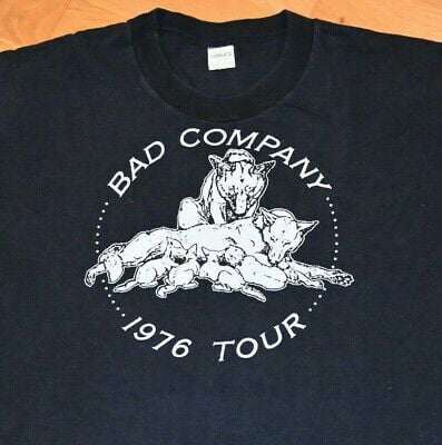 *1976 Bad Company* Vtg Rock Concert Tour Tee T-shirt () 70’s Co Led Zeppelin 1876