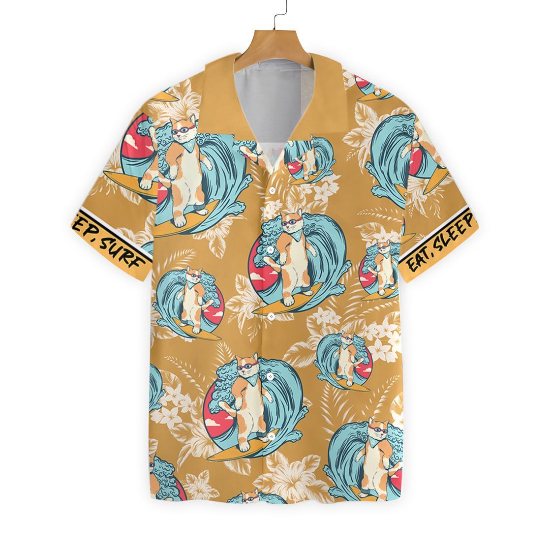 Cat Eat Sleep Surf 2710 Hawaii Shirt Ha85133