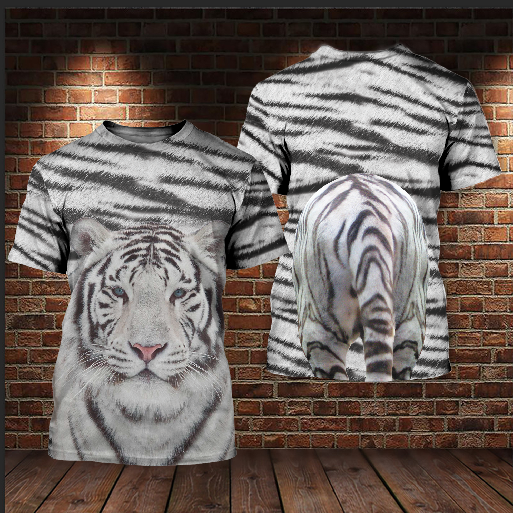 Beautiful White Tiger 3D All Over