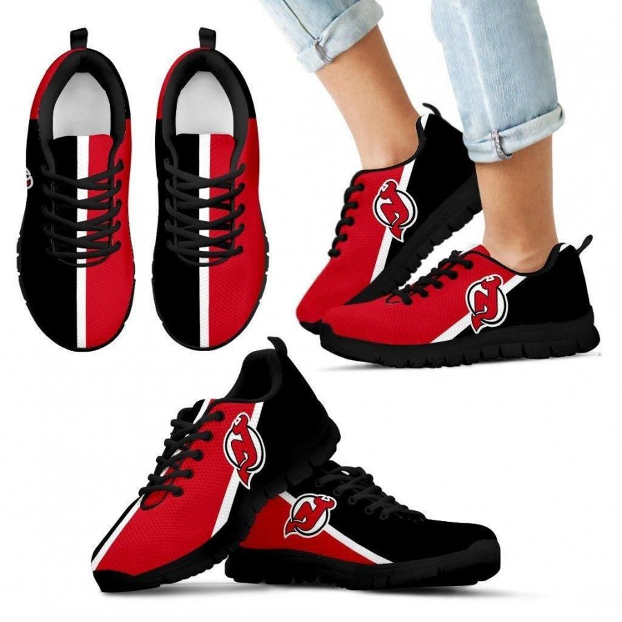 Dynamic Aparted Colours Beautiful Logo New Jersey Devils Sneakers #382