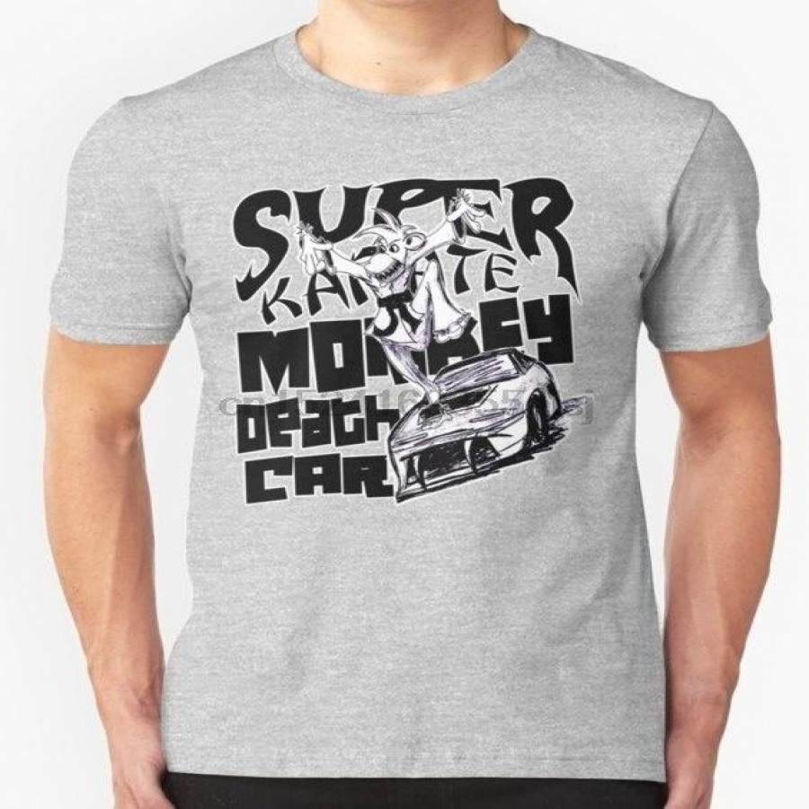 Super Karate Monkey Death Car Mens Casual Tops Cotton T Shirt