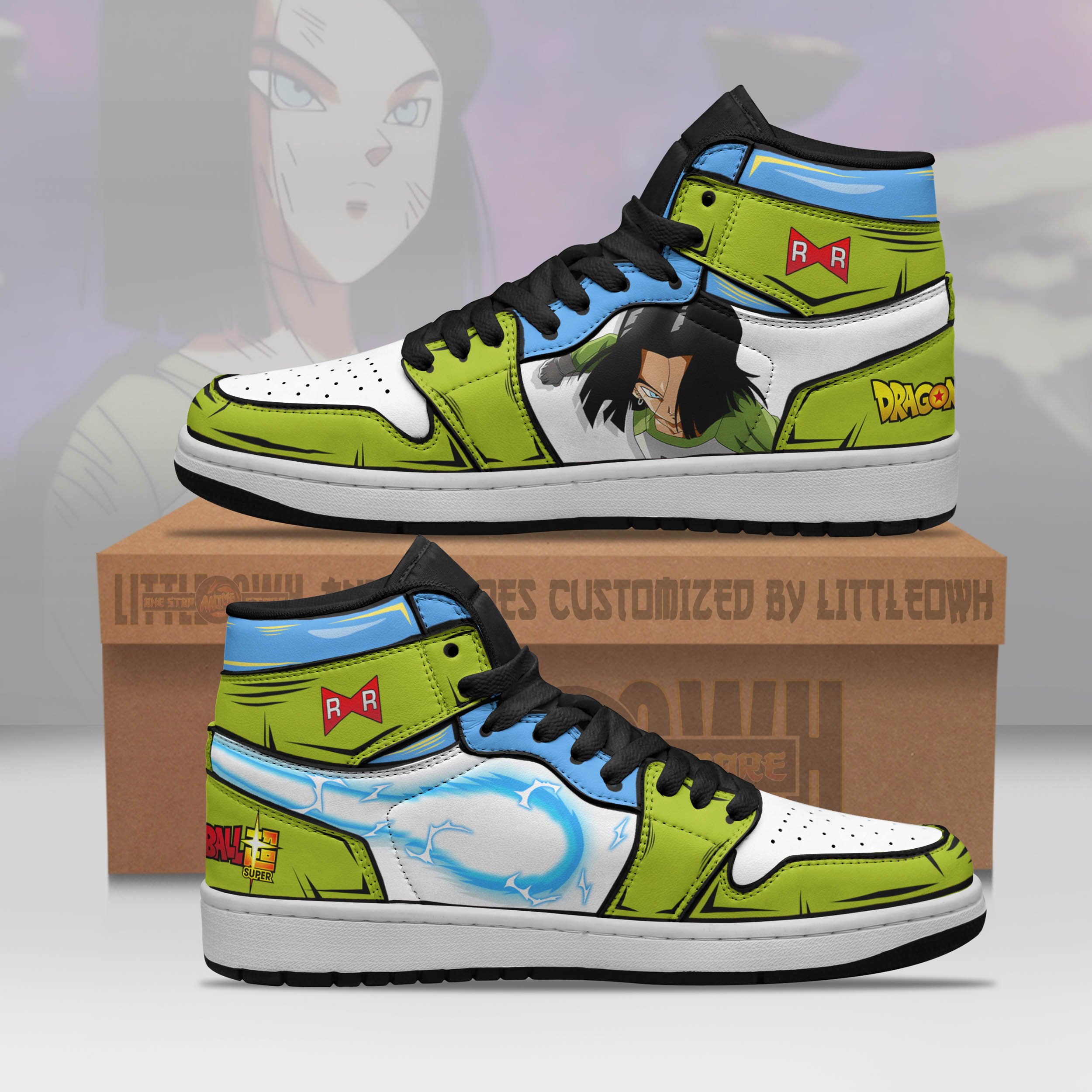 Android 17 Jd Sneakers Custom Dragon Ball Super Anime Shoes