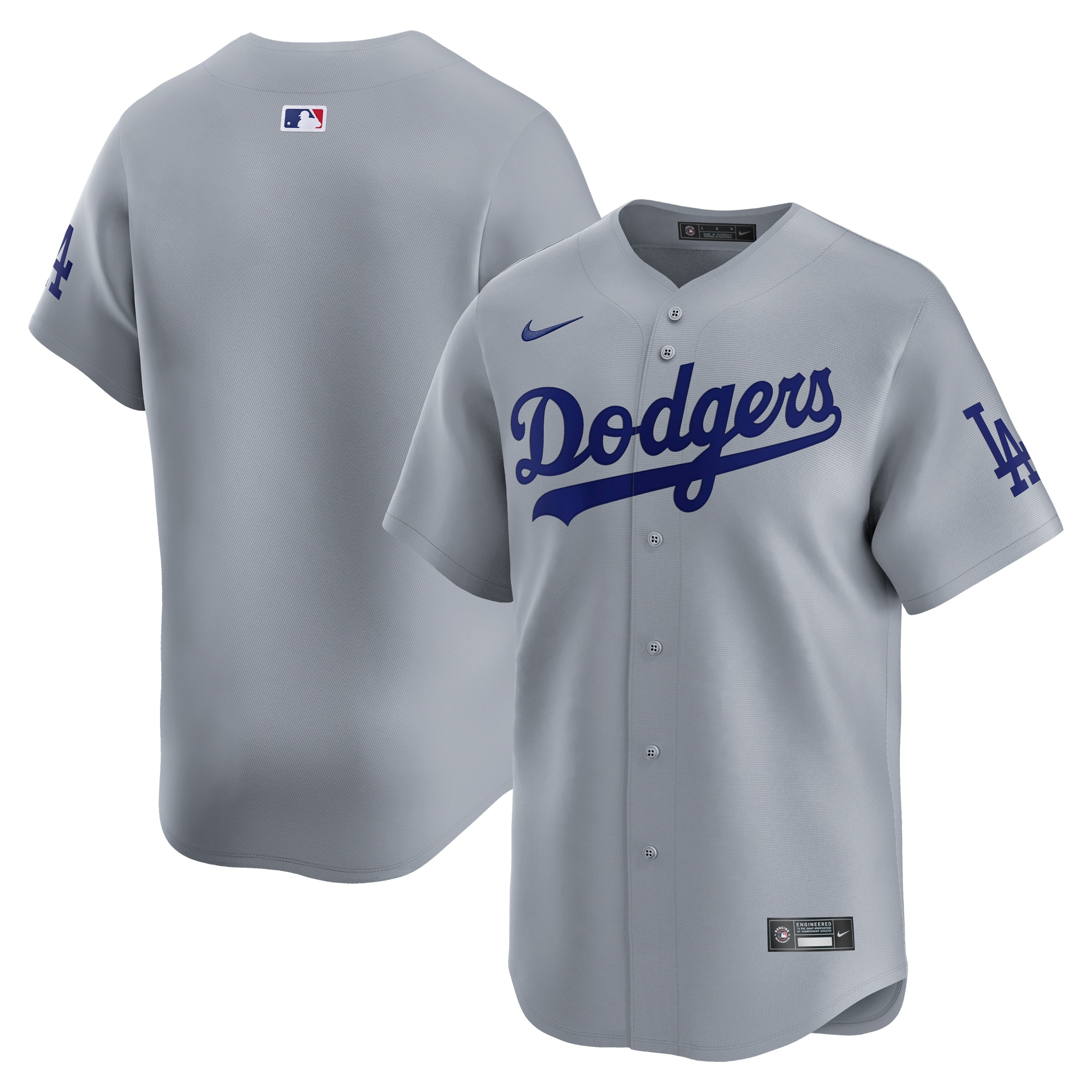 Los Angeles Dodgers Road Limited Jersey  Gray