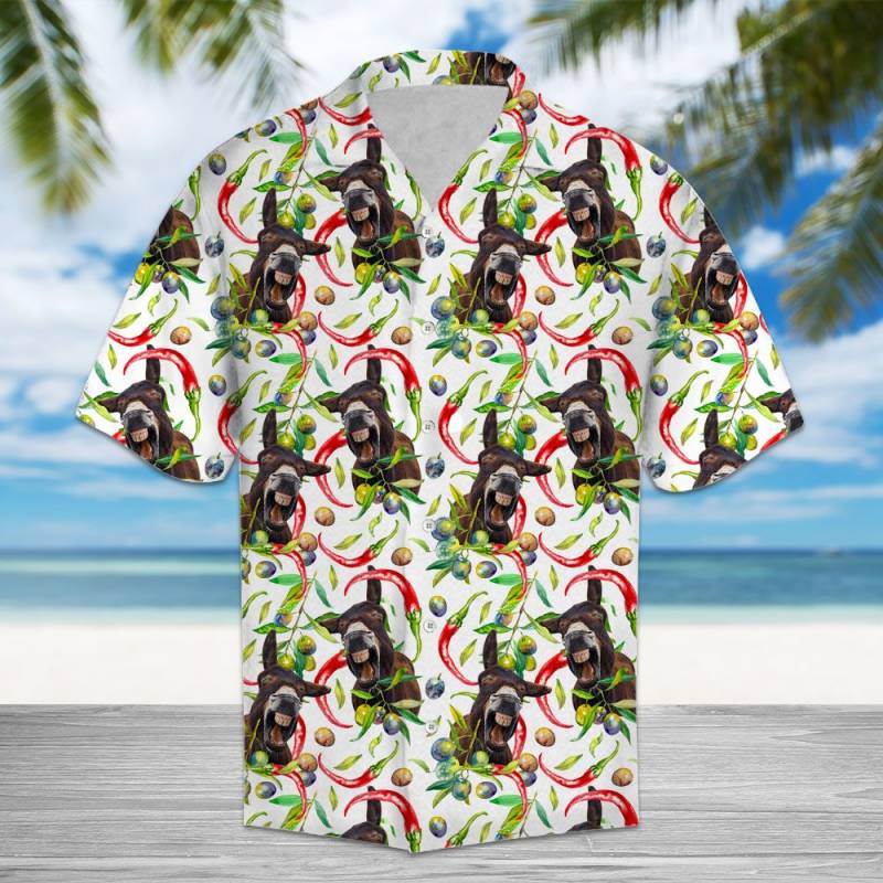 Chili Peppers And Donkeys Hawaii Shirt Ha102334