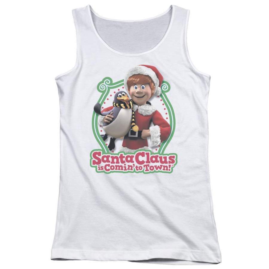 Santa Claus Is Comin to Town Penguin Juniors Tank