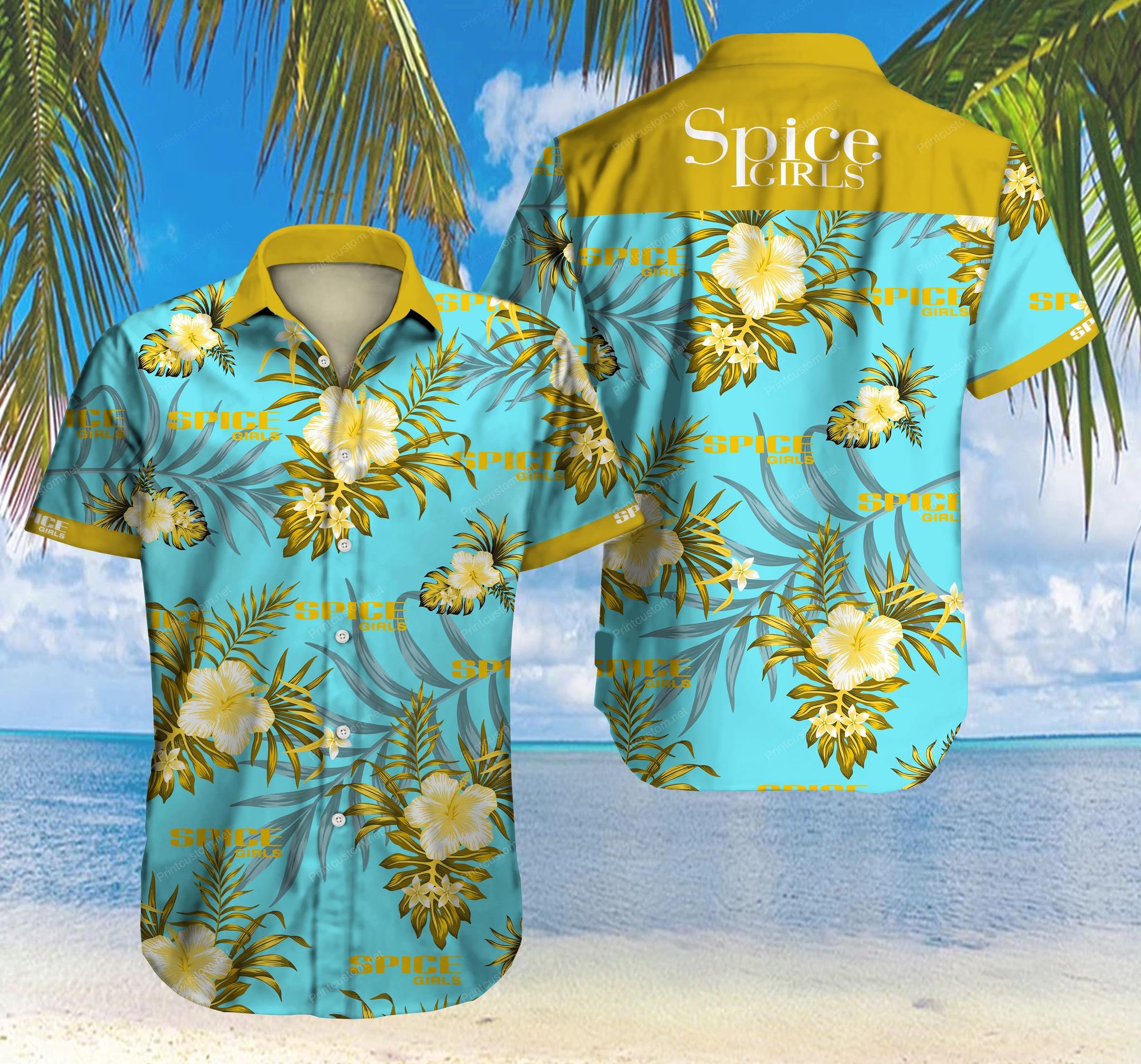 Spice Girls Hawaiian Shirt Ver 4 Summer Button Up For Men Beach Wear Short Sleeve Hawaiian Ha9260