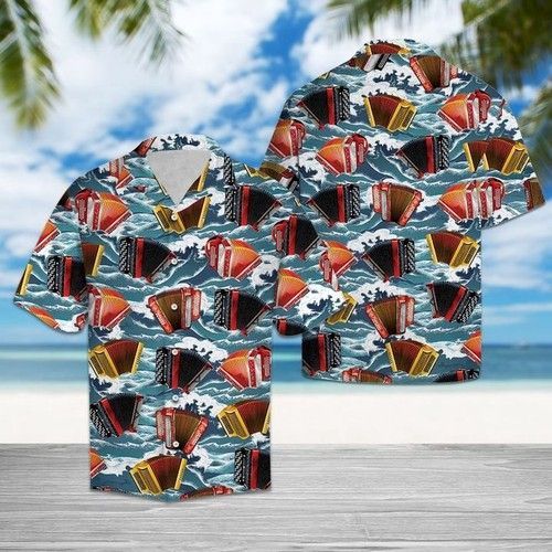 Accordion For Summer Hawaiian Shirt Summer