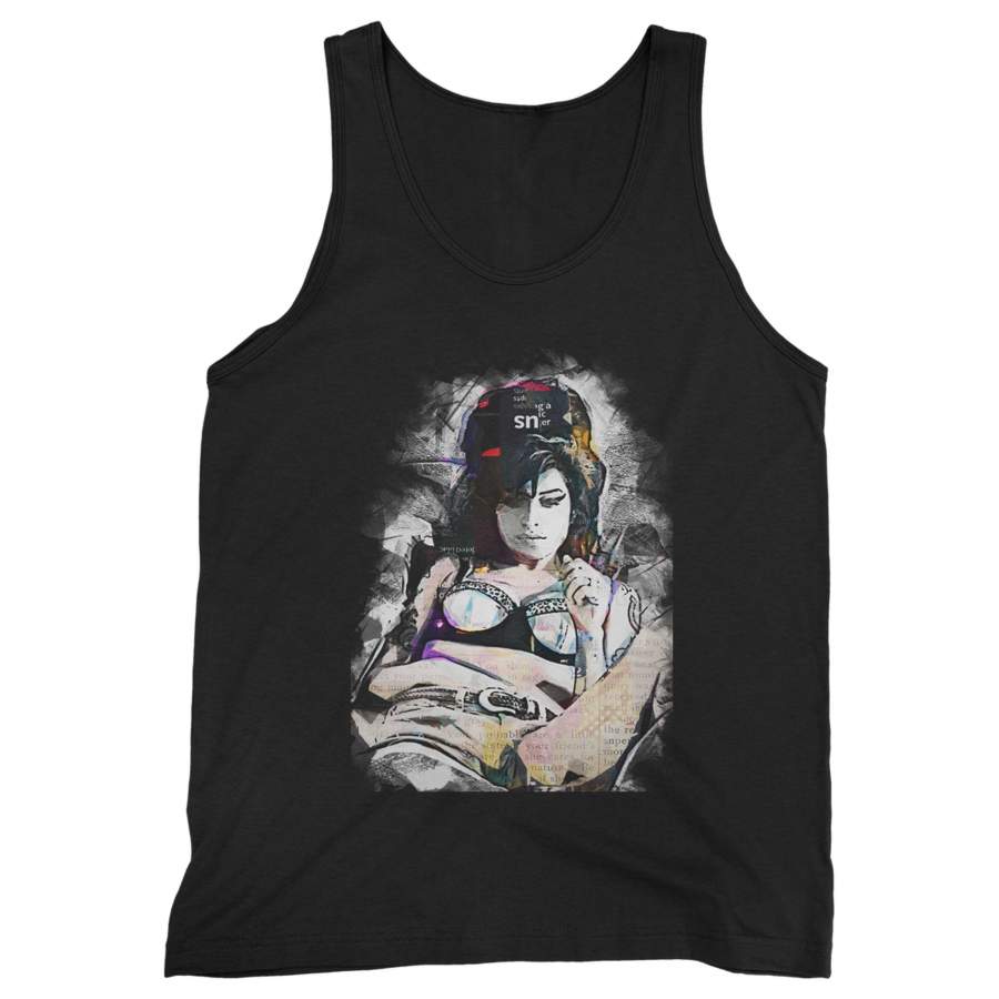 Amy Winehouse Sexy On Bed Amy Jade Man’s Tank Top