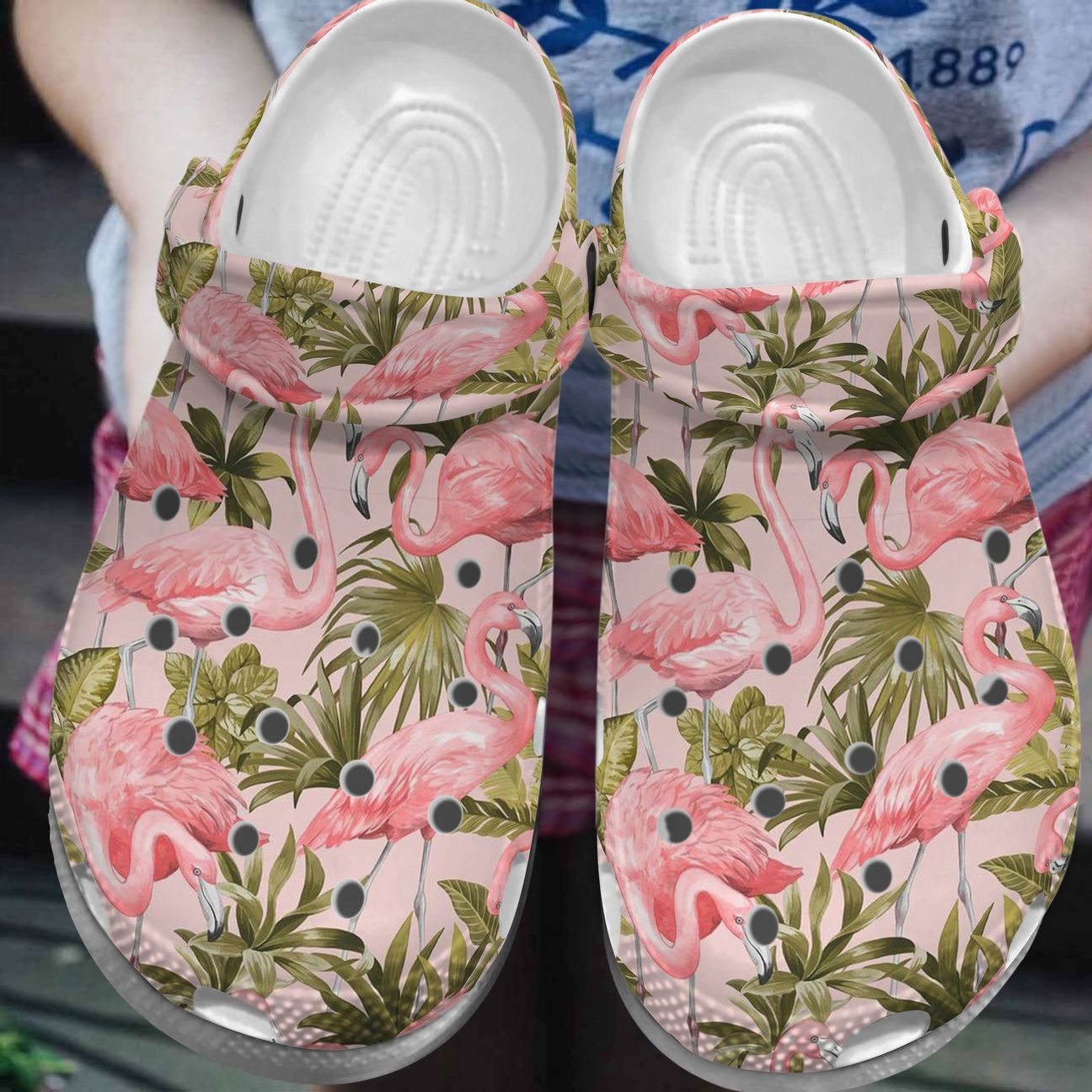 Flamingo Tropical Personalized Clog, Custom Name, Text, Color, Number Fashion Style For Women, Men, Kid, Print 3D