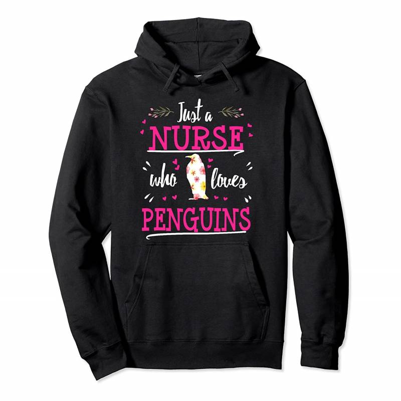 Nurse Who Loves Penguins Cute Funny RN CNA LPN Student Gift Pullover Hoodie, T Shirt, Sweatshirt