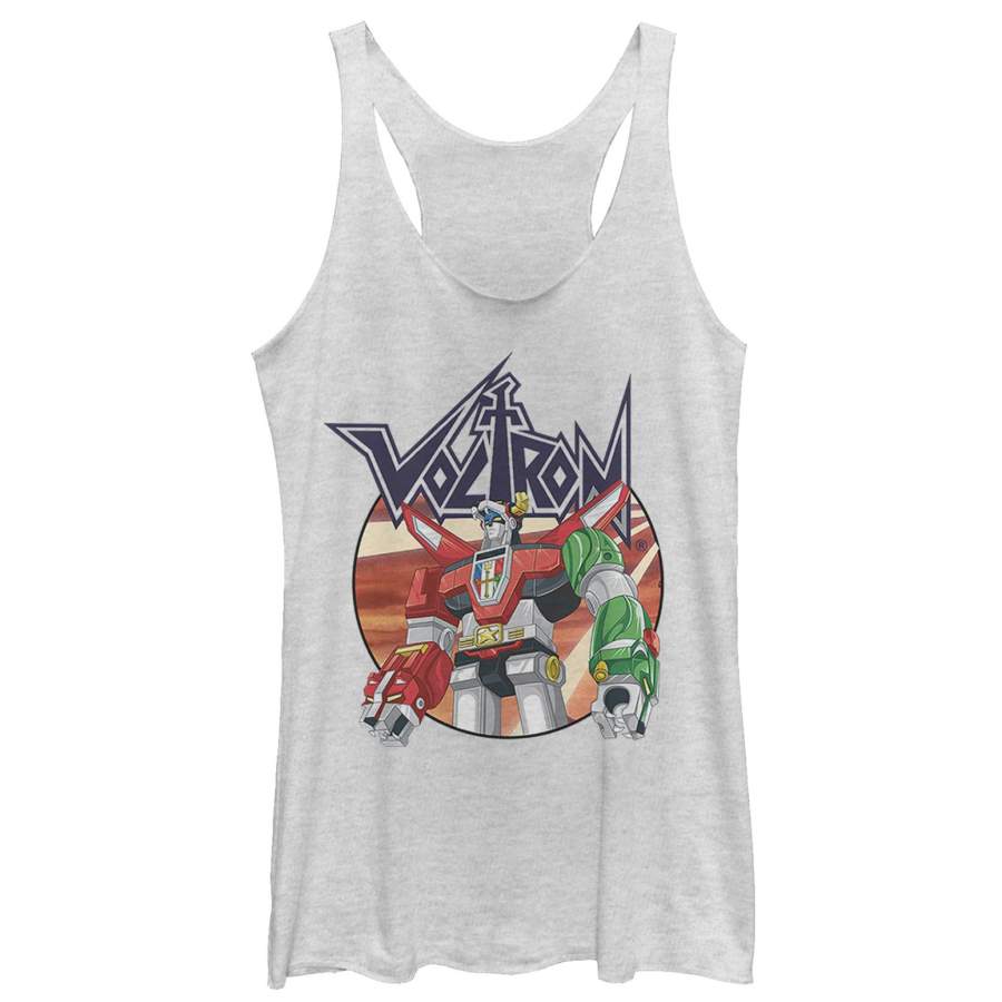 Voltron: Defender of the Universe Women’s Robot Circle  Racerback Tank