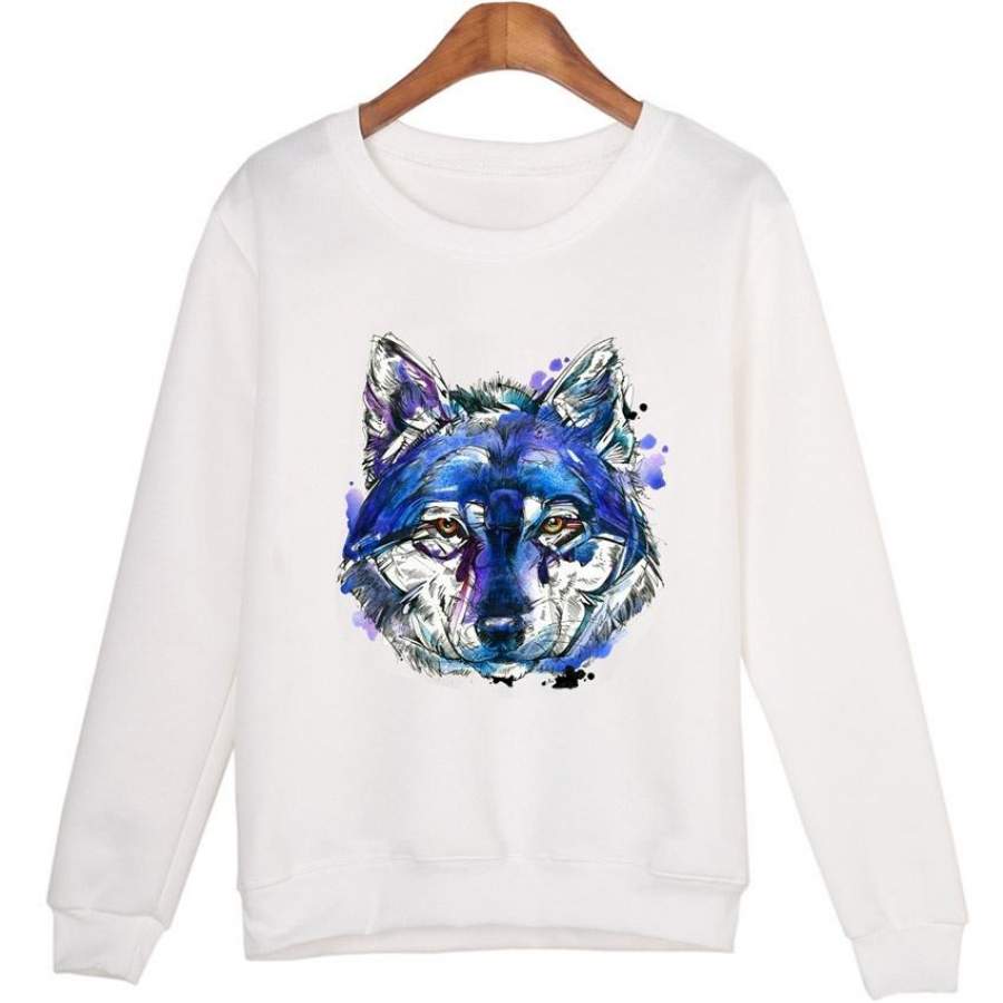Fall Fashion Explosion Models High Quality Animal Print Sweatshirt Leisure Wild Round Neck Long-Sleeved Pullover Couple