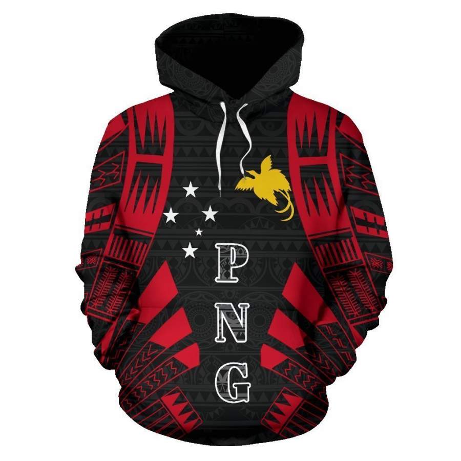 Papua New Guinea All Over Hoodie – Tattoo Style – BN01 NVD1078