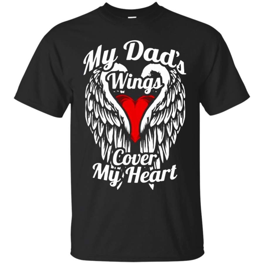 AGR Father s Day Papa T-shirts My Dad’s Wings Cover My Heart Shirts Hoodies Sweatshirts