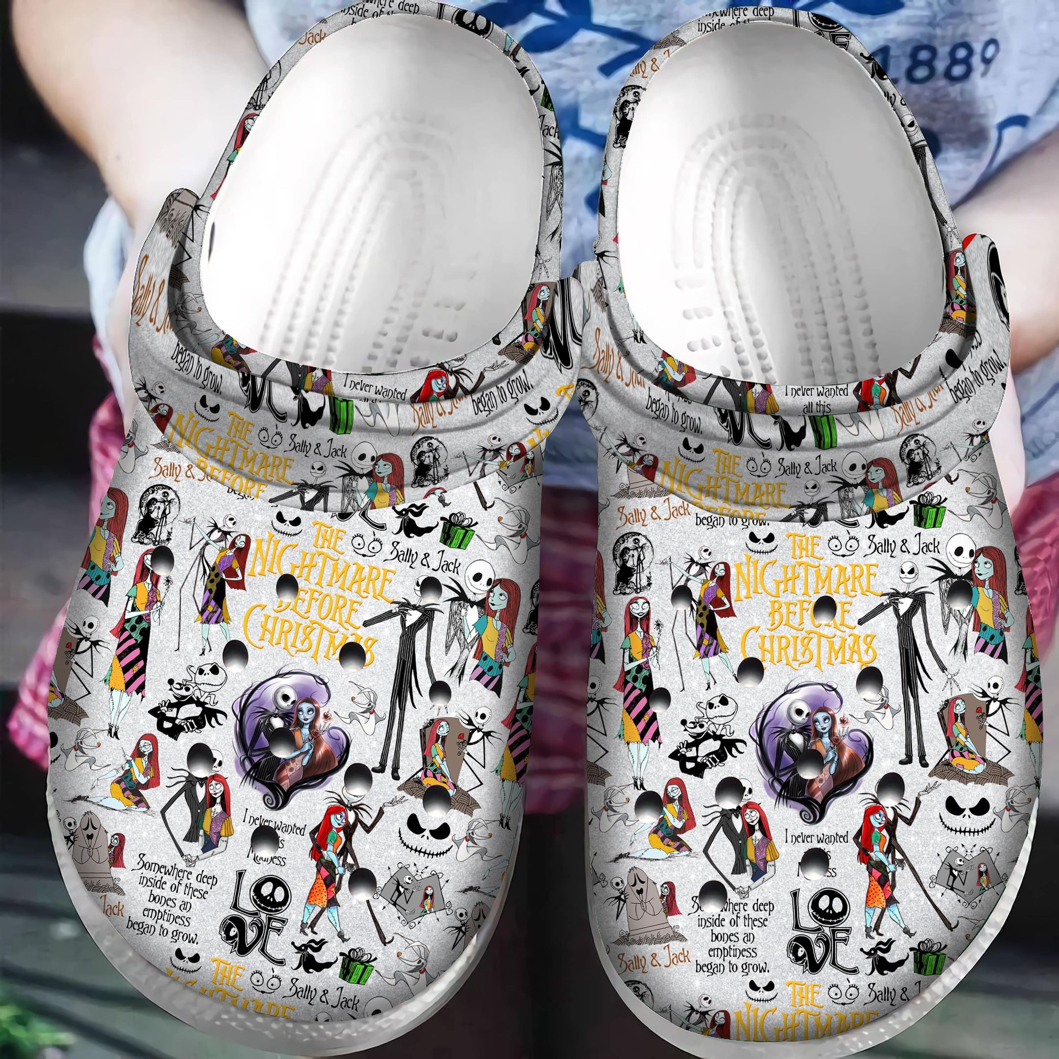 The Nightmare Before Christmas Crocs Classic Clog Shoes Pancr0726 