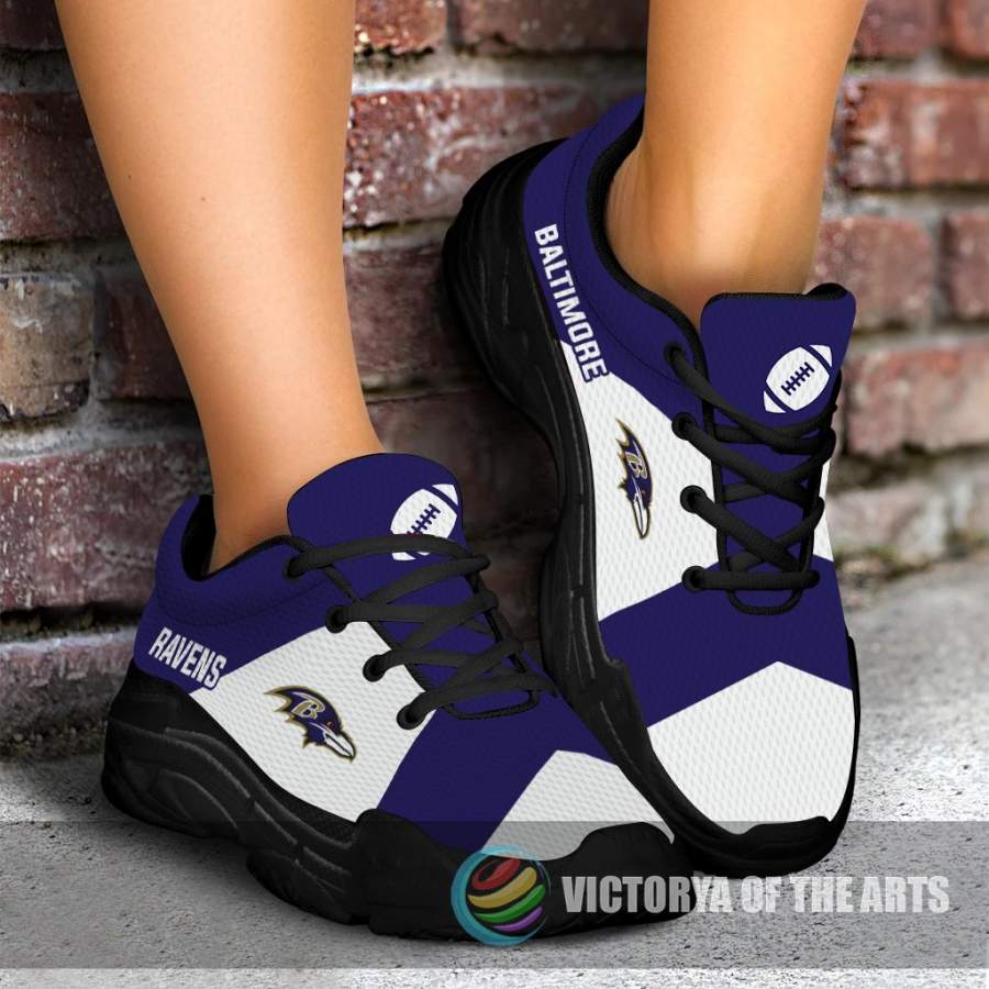 Colorful Logo Baltimore Ravens Chunky Sneakers