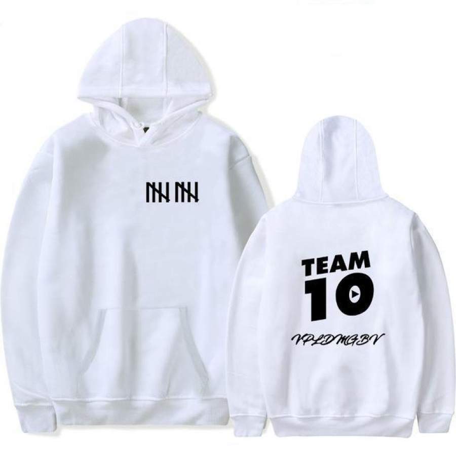 Jake Paul Team 10 Winter Fashion Hoodies Grey Men Hoodie Top Sportswear Jake Paul Team 10