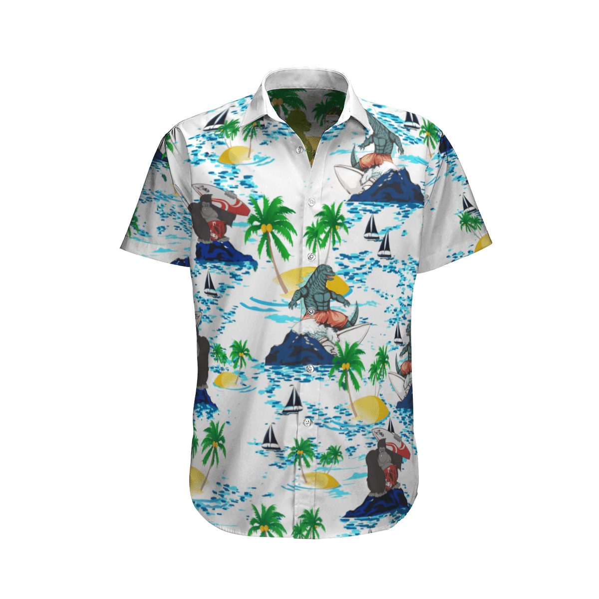 Godzilla Vs Kong Hawaii Shirt Hawaii Shirts For Men Women Custom Hawaii Ha5318