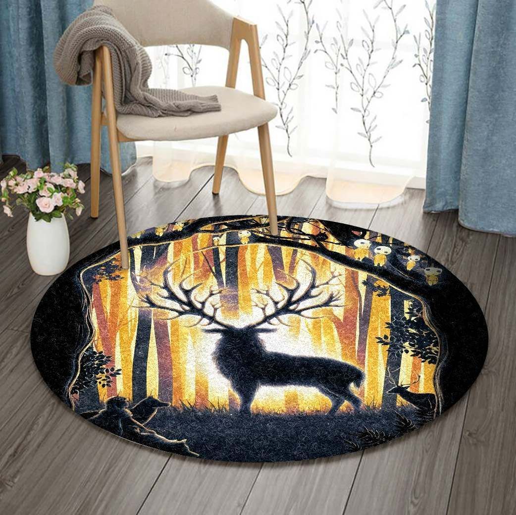 Deer GE2119 Round Rug  CYSI2907