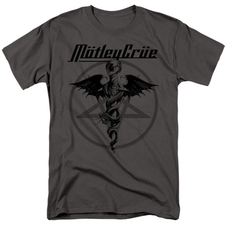 Motley Crue Dr. Devil Charcoal T-Shirt