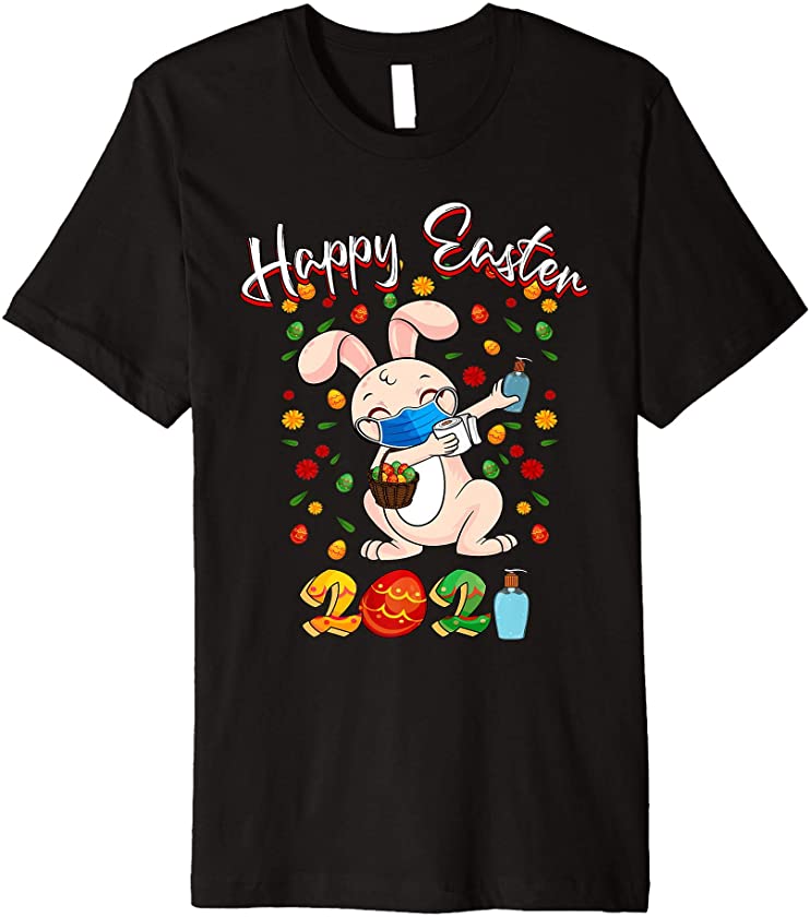 Dabbing Rabbit Boys Easter Outfit for Toddlers Girls Kids Premium T-Shirt