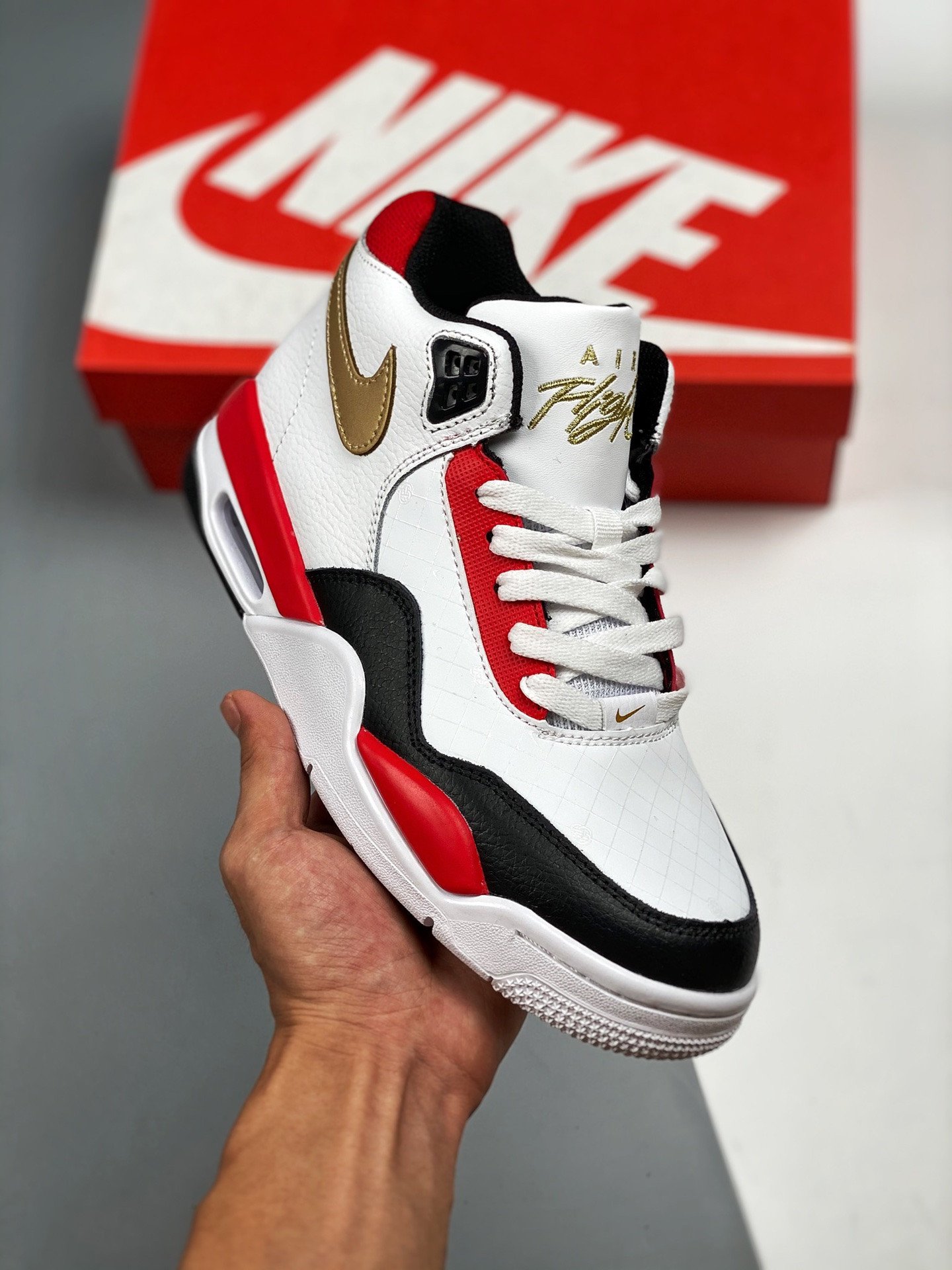 Nike Flight Legacy White Red Black Gold DD8493-169 5339178