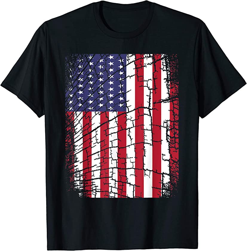 american Flag 4th July Memorial Day retro vintage men woman T-Shirt