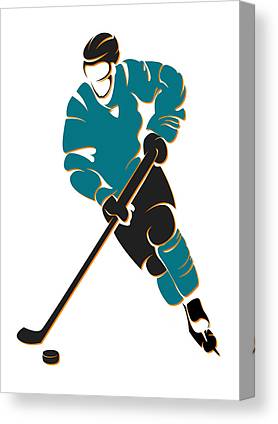 Sharks Shadow Player Joe Hamilton Canvas Print