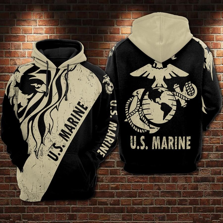 U.S. MARINE HOODIE - ANZHD144 Barkingtees Fashion