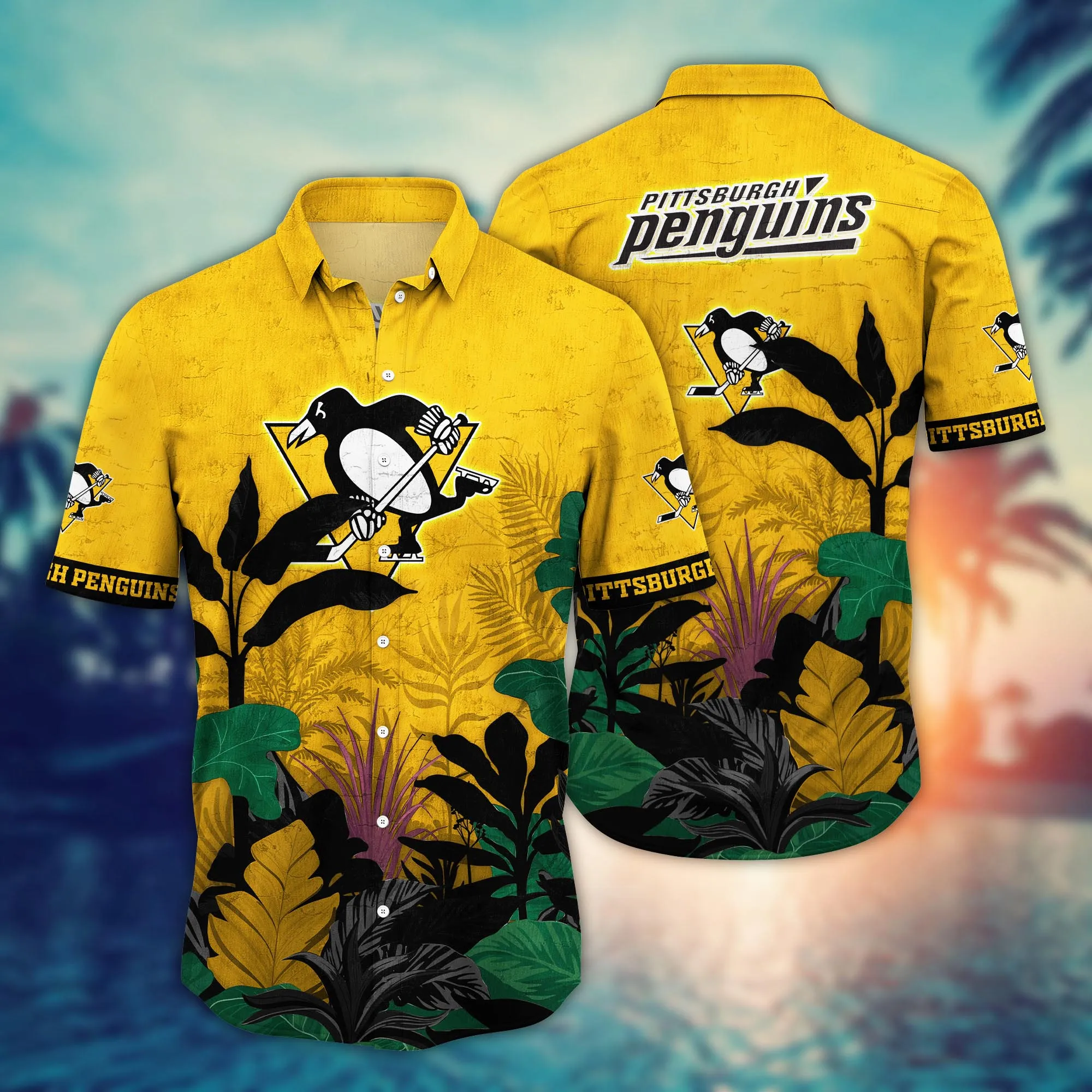 Pittsburgh Penguins Nhl Hawaiian Shirt Barbecues Aloha Shirt