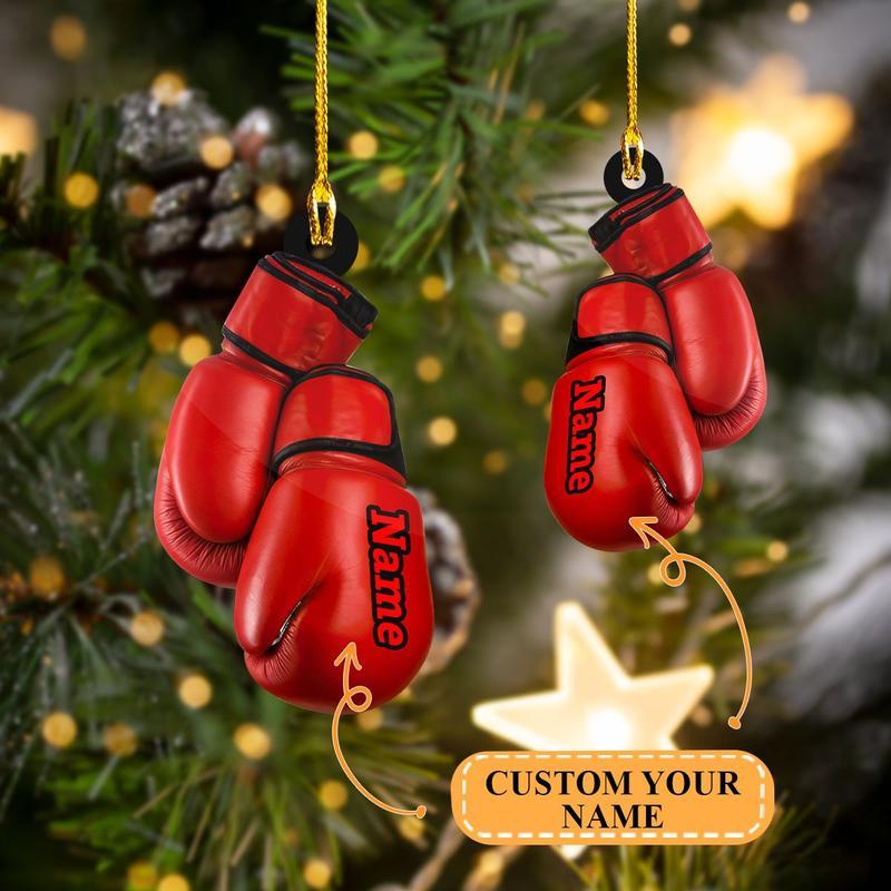 Boxing Puncher Custom Shaped Ornament