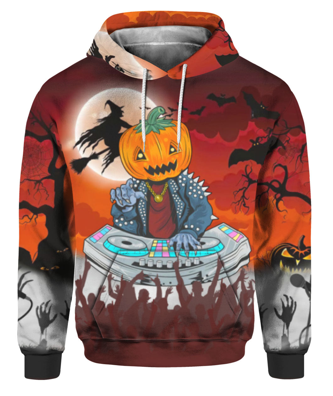 Oragontee Pumpkin Dj Music Halloween Party 3D All Over Print | For Men & Women | Adult | Hp1122